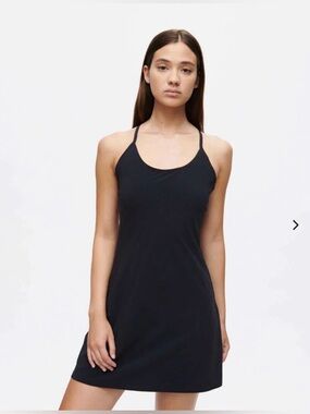 Outdoor Voices The Exercise Dress Skort Black Racerback Tank Activewear Sz XS